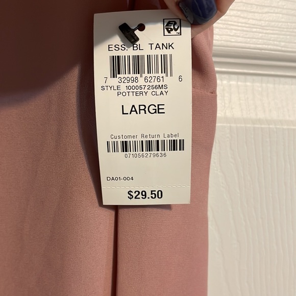 *NWT* Alfani, Champagne Shell/Camisole, Large - Picture 3 of 3